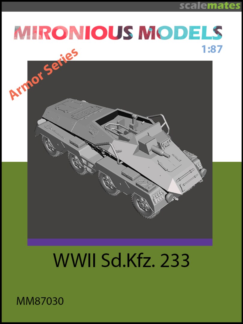 Boxart WWII Sd.Kfz. 233 MM87030 Mironious Models Boxart WWII Sd.Kfz. 233 MM87030 Mironious Models