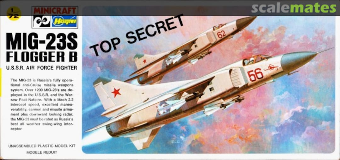 Boxart MiG-23S Flogger B 136 Minicraft Hasegawa Boxart MiG-23S Flogger B 136 Minicraft Hasegawa