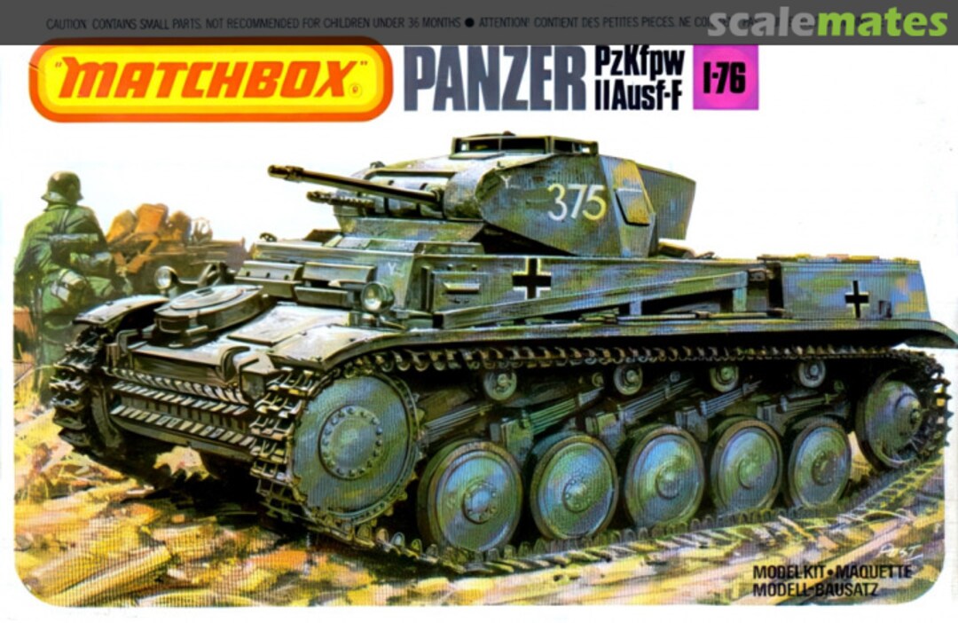 Boxart Pz.Kpfw. II Ausf. F PK-81 Matchbox Boxart Pz.Kpfw. II Ausf. F PK-81 Matchbox