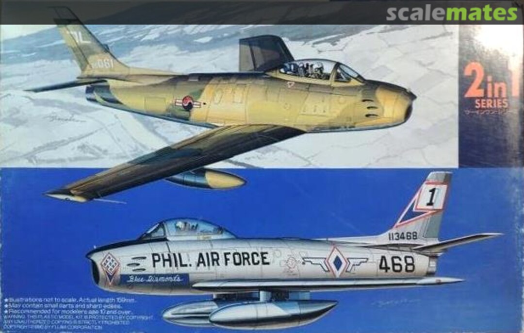 Boxart F-86F Sabre ROKAF & Phil. Air Force (Blue Diamonds) 35504 Fujimi Boxart F-86F Sabre ROKAF & Phil. Air Force (Blue Diamonds) 35504 Fujimi