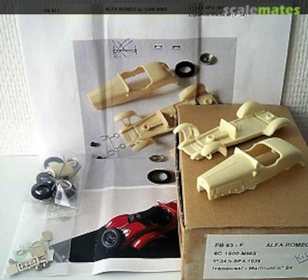 Boxart Alfa Romeo 6C 1500 Zagato 93F FB Model Boxart Alfa Romeo 6C 1500 Zagato 93F FB Model