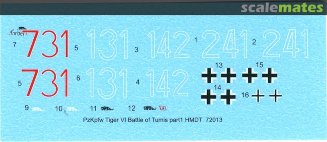 Boxart Pz.Kpfw.VI Tiger I Tunis 1942-43 (Pz. Abt.501) HMT72013 H-Models Decals Boxart Pz.Kpfw.VI Tiger I Tunis 1942-43 (Pz. Abt.501) HMT72013 H-Models Decals