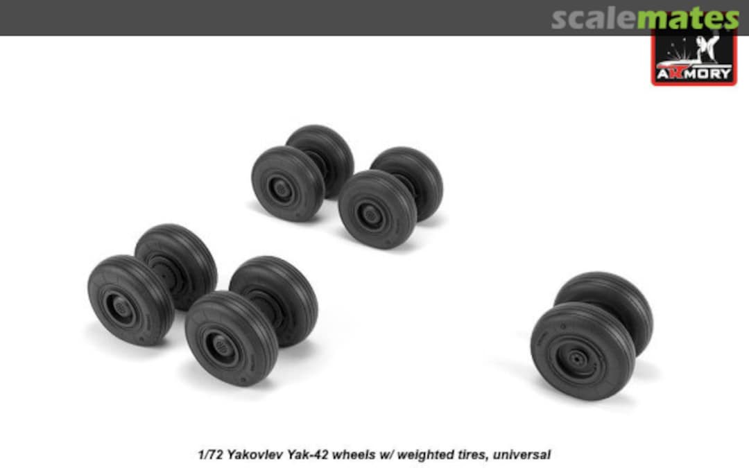 Boxart Yakovlev Yak-42 wheels w/ weighted tires AW72061 Armory Boxart Yakovlev Yak-42 wheels w/ weighted tires AW72061 Armory