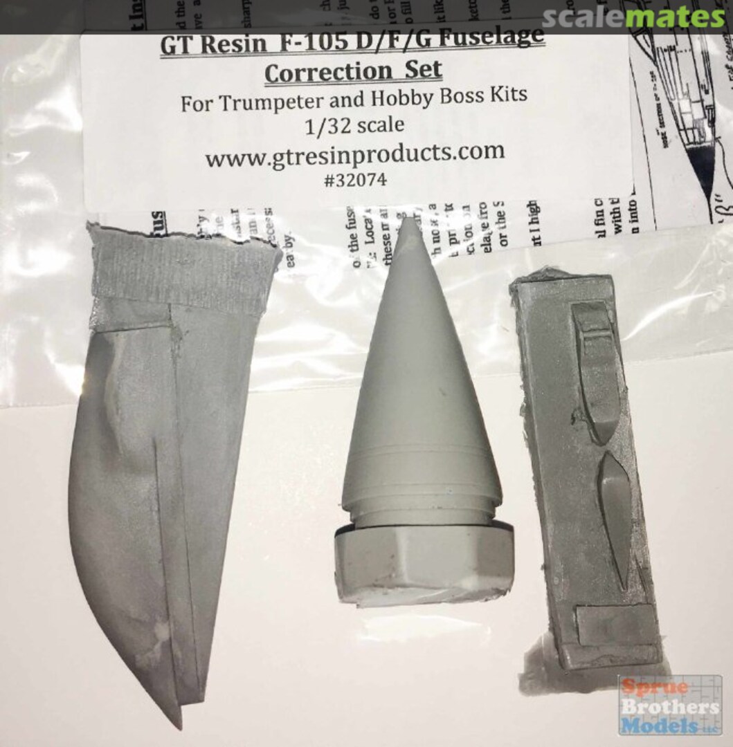 Boxart F-105D F-105F F-105G Thunderchief Fuselage Correction Set (TRP/HBS kit) 32074 GT Resin Boxart F-105D F-105F F-105G Thunderchief Fuselage Correction Set (TRP/HBS kit) 32074 GT Resin