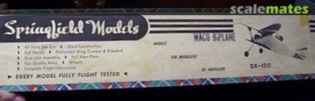 Boxart Waco Biplane SX-100 Springfield Models Boxart Waco Biplane SX-100 Springfield Models