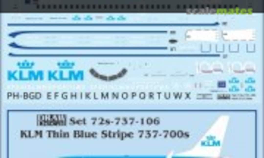 1:72 KLM 737-700s (Draw Decal 72-737-106) 72-737-106