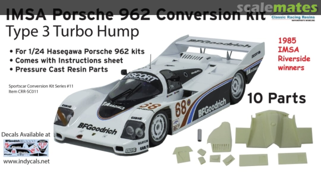 Boxart 1985 RIVERSIDE WINNERS PORSCHE 962 IMSA - TURBO HUMP TYPE 3 CRR-SC013 Classic Racing Resins Boxart 1985 RIVERSIDE WINNERS PORSCHE 962 IMSA - TURBO HUMP TYPE 3 CRR-SC013 Classic Racing Resins