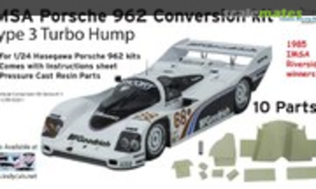 1:24 1985 RIVERSIDE WINNERS PORSCHE 962 IMSA - TURBO HUMP TYPE 3 (Classic Racing Resins CRR-SC013) CRR-SC013