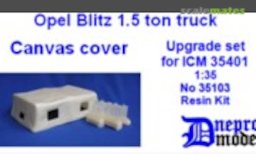 1:35 Opel Blitz 1.5 ton truck Canvas cover (Dnepro Model 35103) 35103