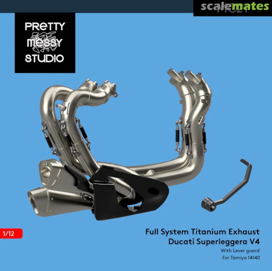 Boxart Akrapovic Titanium Exhaust Set for Tamiya 1/12 Superleggera V4 MC21 Pretty Messy Studio Boxart Akrapovic Titanium Exhaust Set for Tamiya 1/12 Superleggera V4 MC21 Pretty Messy Studio