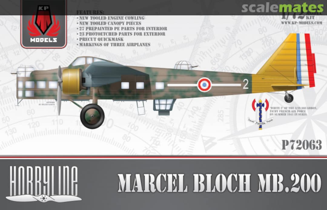 Boxart Marcel Bloch MB.200 P72063 KP Models