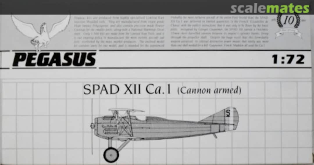 Boxart Spad XII Ca.I (Cannon armed) 2021 Pegasus Boxart Spad XII Ca.I (Cannon armed) 2021 Pegasus