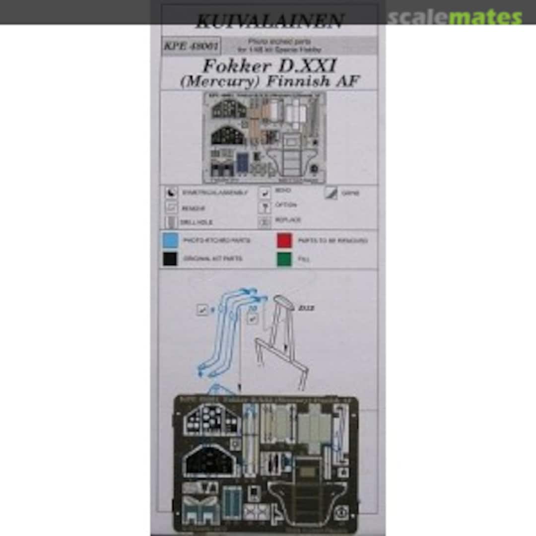 Boxart Fokker D.XXI Mercury Finnish AF KPE 48001 Kuivalainen Boxart Fokker D.XXI Mercury Finnish AF KPE 48001 Kuivalainen