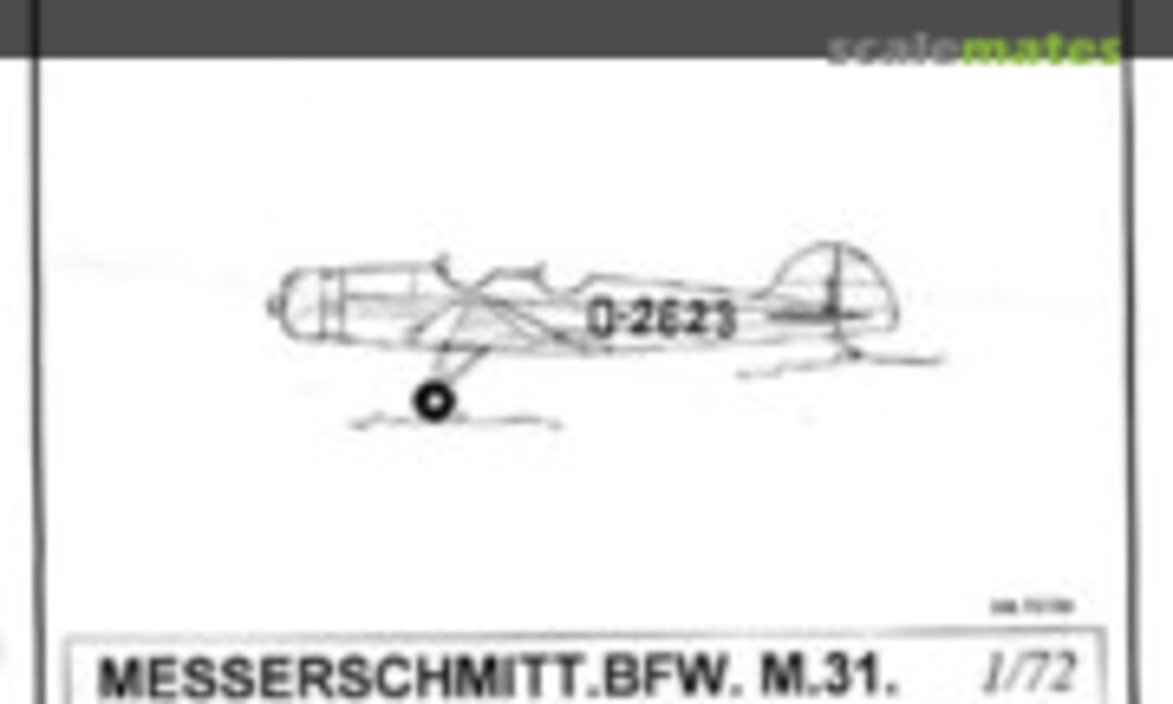 1:72 Messerschmitt BFW M.31 (Dujin DA 72154) DA 72154