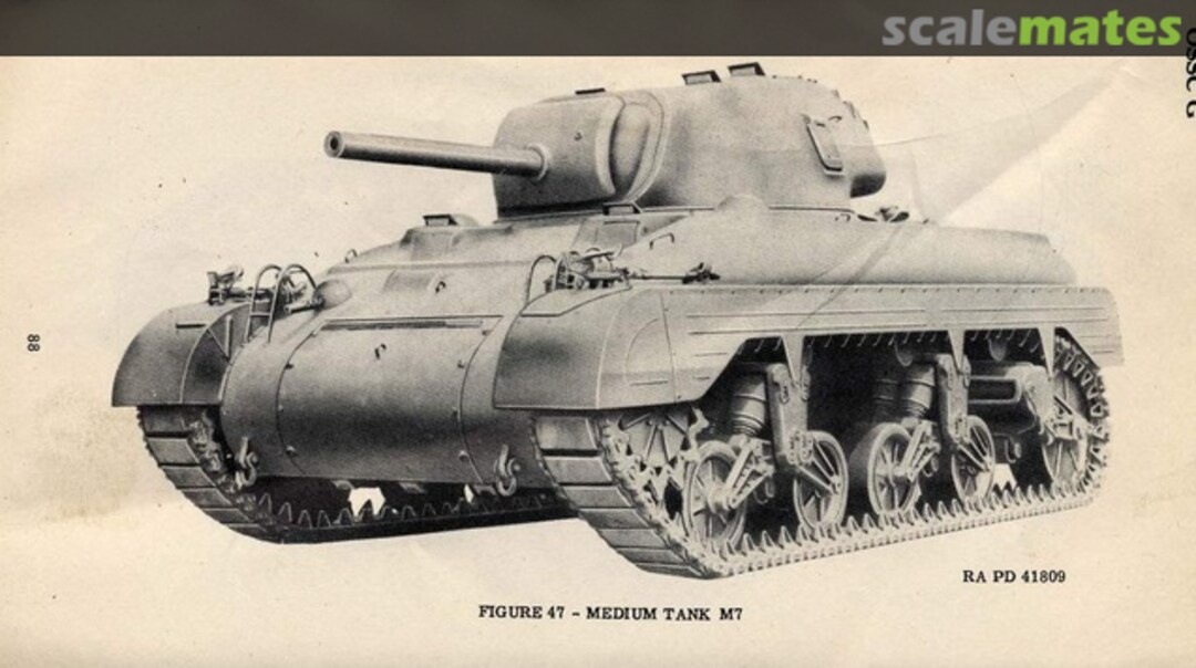 Boxart U.S. M7 Medium Tank COM1029 Commander Models Boxart U.S. M7 Medium Tank COM1029 Commander Models