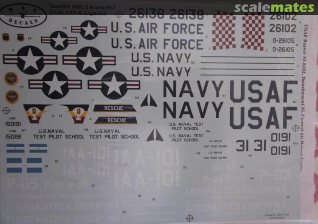 Boxart DHC-2 Beaver Selection Part 2 Max4809 Max Decals