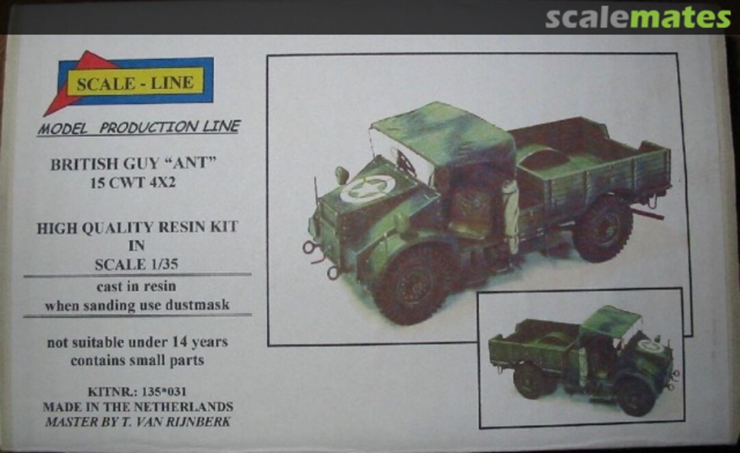 Boxart British Guy "Ant" 15CWT 4x2 135*031 Scale Line Boxart British Guy "Ant" 15CWT 4x2 135*031 Scale Line