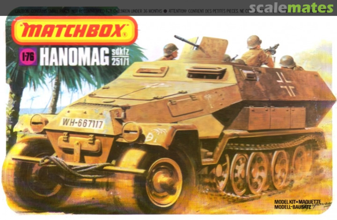Boxart Hanomag Sd.Kfz. 251/1 PK-83 Matchbox Boxart Hanomag Sd.Kfz. 251/1 PK-83 Matchbox