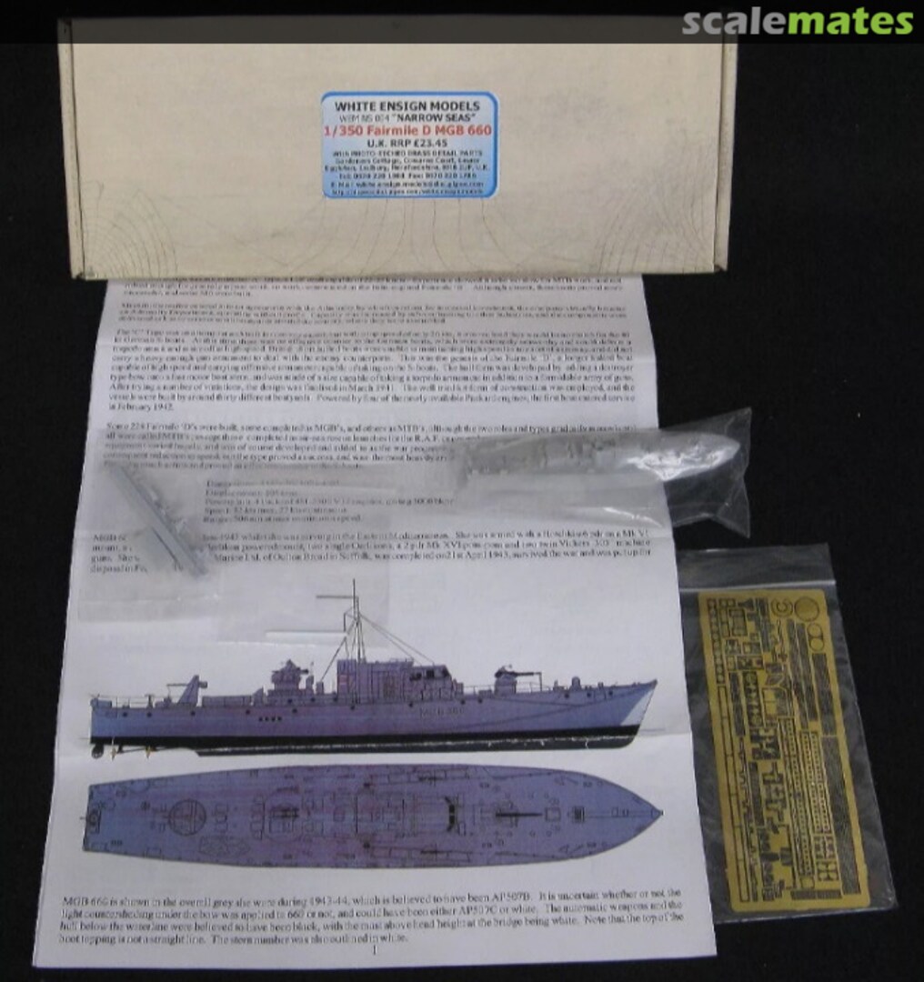 Boxart Fairmile D MGB 660 NS 004 White Ensign Models