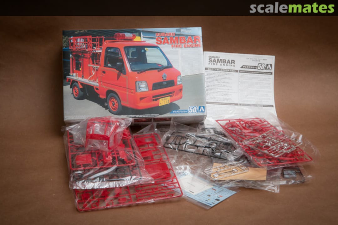 Contents Subaru TT2 Sambar Fire Engine '08 051429 Aoshima