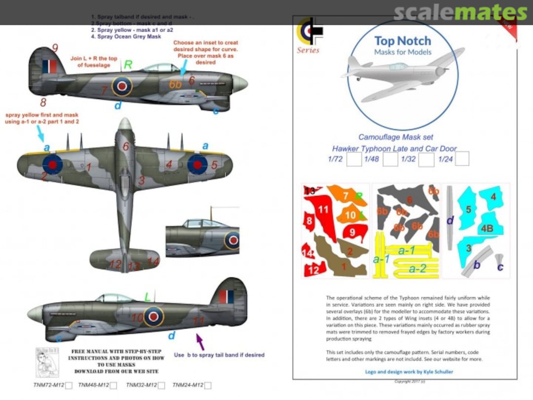 Boxart Hawker Typhoon Late & Car Door TNM48-M12 TopNotch Boxart Hawker Typhoon Late & Car Door TNM48-M12 TopNotch
