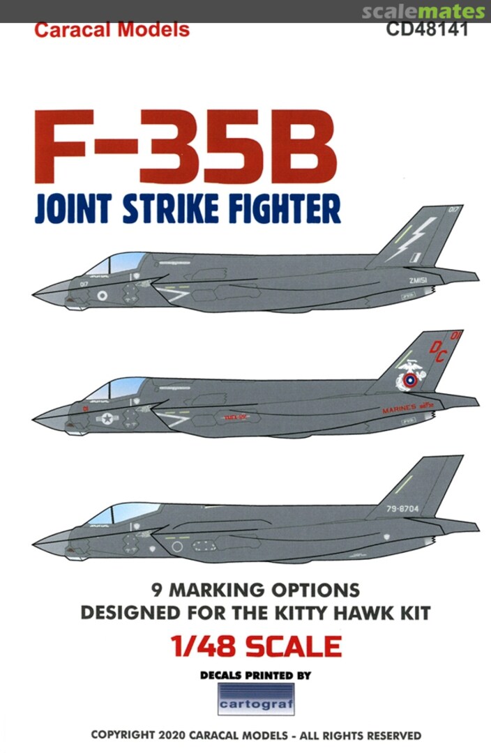 Boxart F-35B CD48141 Caracal Models Boxart F-35B CD48141 Caracal Models