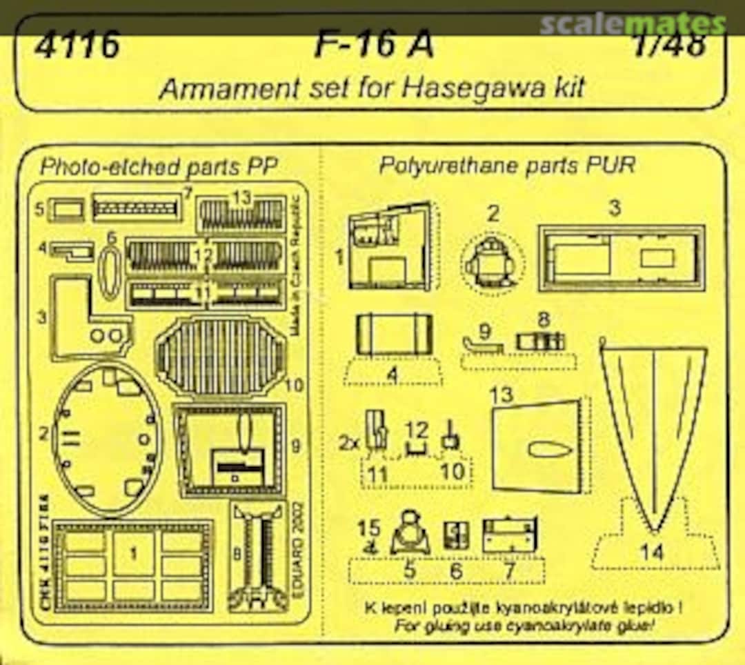 Boxart F-16A Armament Set 4116 CMK Boxart F-16A Armament Set 4116 CMK