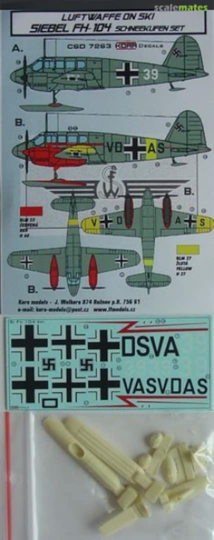 Boxart Siebel Fh-104 Schneekufen Set CSD7263 Kora Models