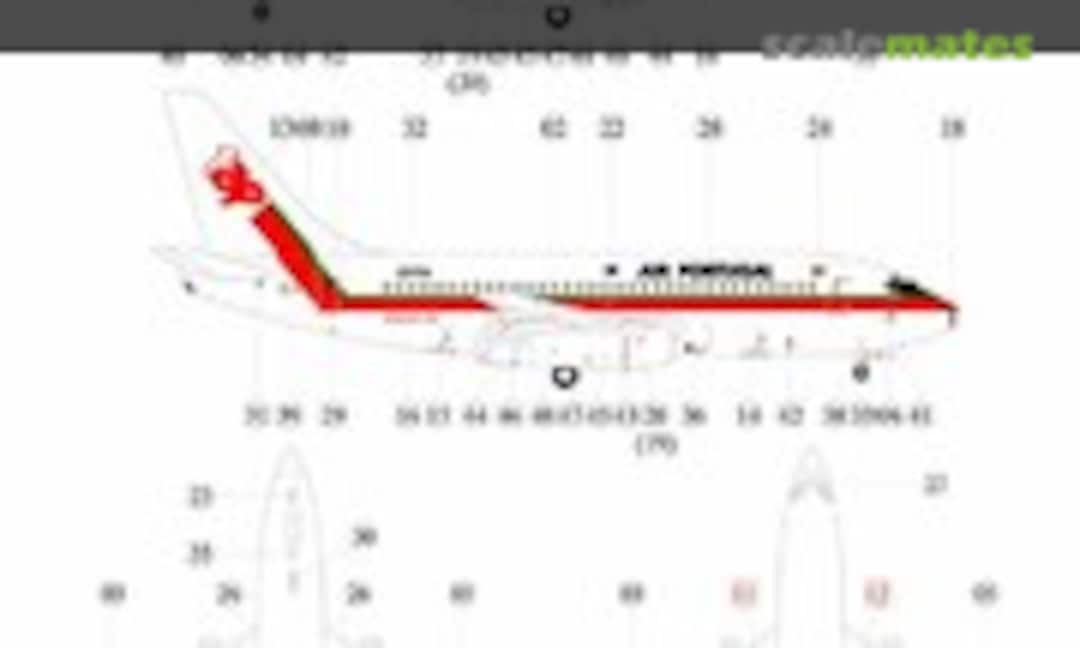 1:144 Boeing 737-200 (CCS Aviation Decals CCS-AC144-TAP-732)