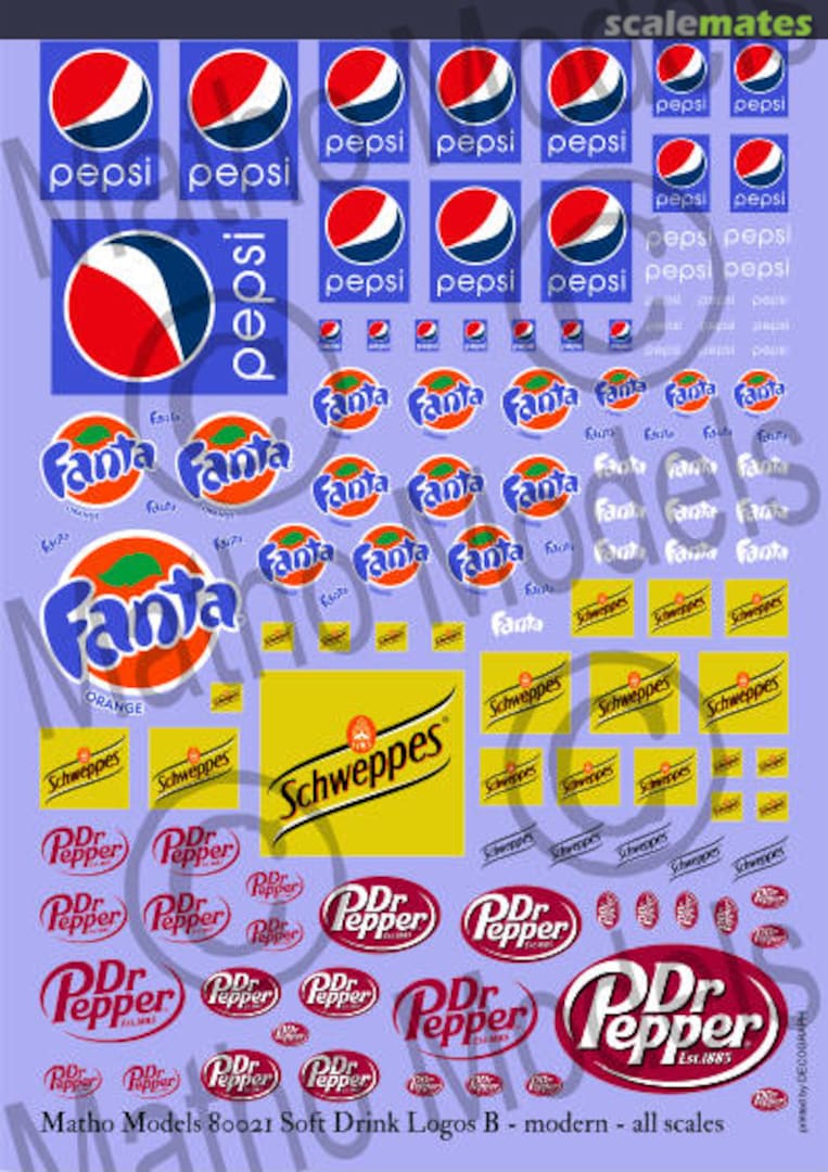 Contents Scale Free Diorama Accessories Soft Drink Manufacturer Logo Set B Current Type 80021 Matho Models Contents Scale Free Diorama Accessories Soft Drink Manufacturer Logo Set B Current Type 80021 Matho Models