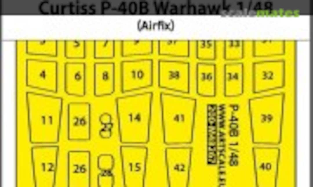 1:48 Curtiss P-40B Warhawk double-sided express fit mask (ASK 200-M48267) 200-M48267