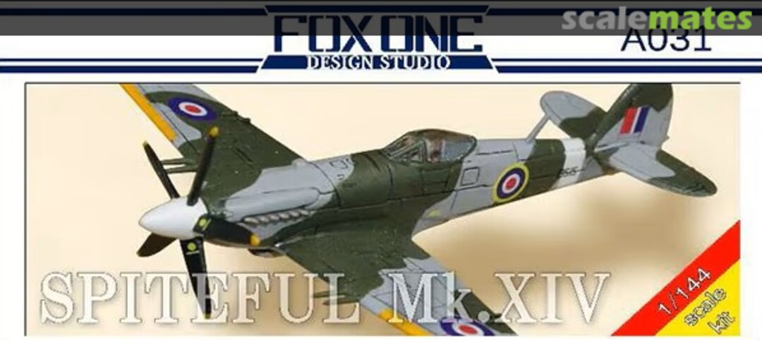 Boxart Supermarine Spiteful Mk.XIV A031 FoxOne Design Studio Boxart Supermarine Spiteful Mk.XIV A031 FoxOne Design Studio