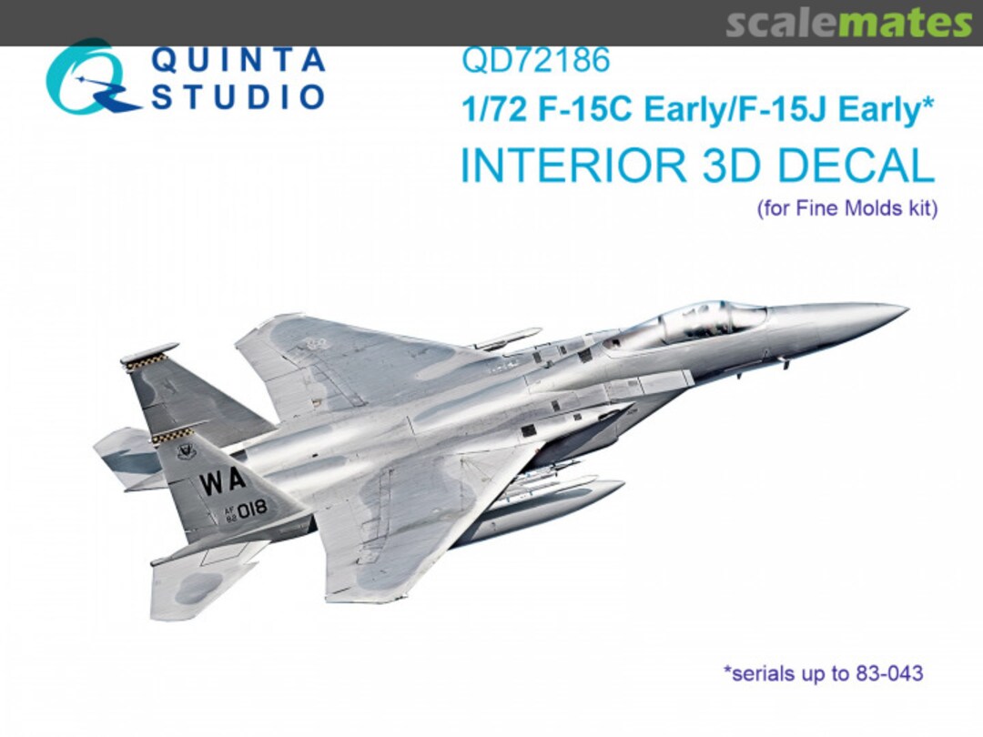 Boxart F-15C Early/F-15J Early* interior 3D decals QD72186 Quinta Studio Boxart F-15C Early/F-15J Early* interior 3D decals QD72186 Quinta Studio