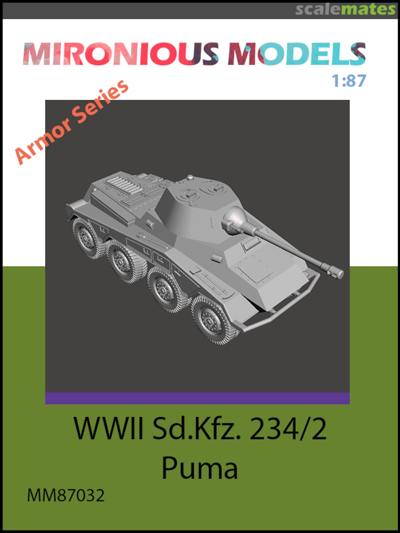 Boxart WWII Sd.Kfz. 234/2 Puma MM87032 Mironious Models