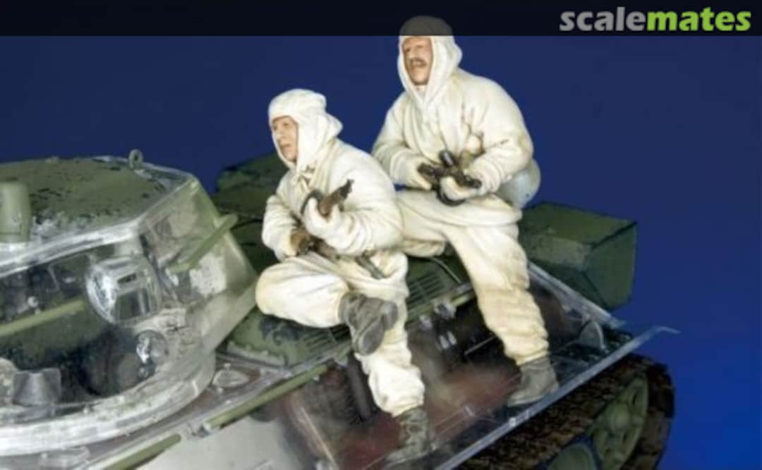 Boxart Russian Infantry Riding with T-34 (WINTER) #2 HF706 Hobby Fan Boxart Russian Infantry Riding with T-34 (WINTER) #2 HF706 Hobby Fan