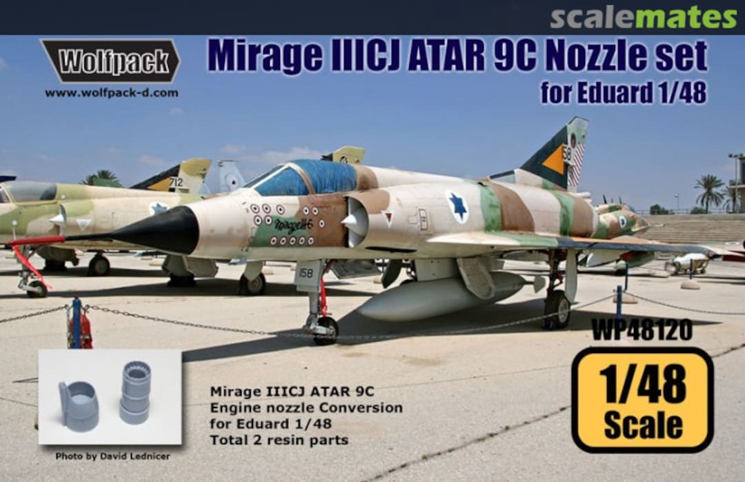 Boxart Mirage IIICJ ATAR 9C Engine Nozzle Set WP48120 Wolfpack Boxart Mirage IIICJ ATAR 9C Engine Nozzle Set WP48120 Wolfpack