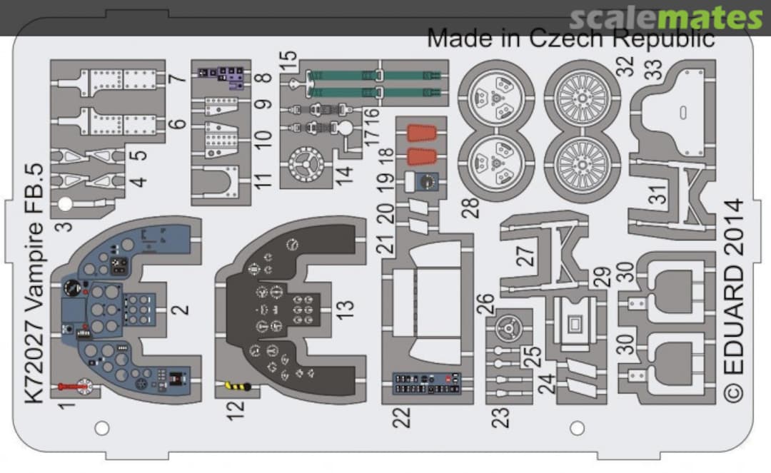 Boxart DH.100 Vampire FB Mk.5 K72027 MPM Production
