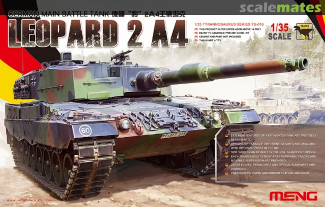 Boxart Leopard 2 A4 TS-016 Meng Model Boxart Leopard 2 A4 TS-016 Meng Model