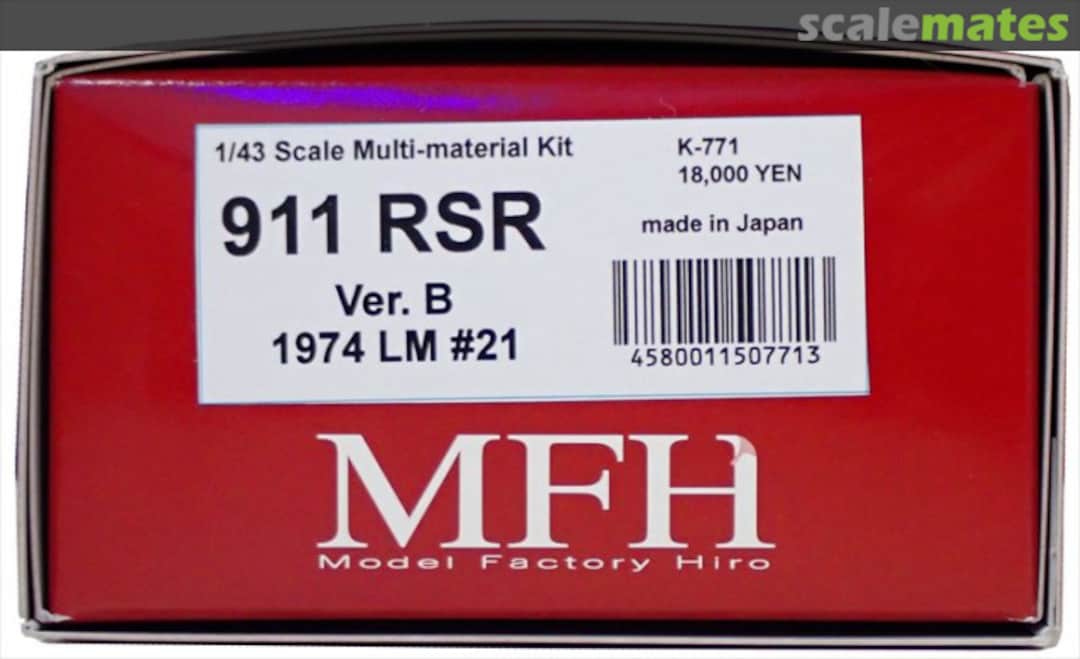 Boxart Porsche 911 Carrera RSR Turbo, ver. B K-771 Model Factory Hiro