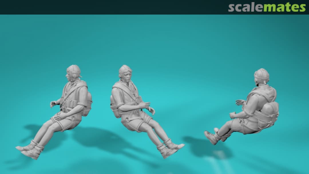 Boxart Luftwaffe - pilot siedzący 99200235-48 EMP3d Boxart Luftwaffe - pilot siedzący 99200235-48 EMP3d