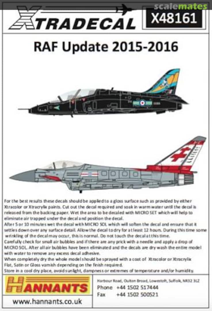 Boxart RAF Update 2015-2016 X48-161 Xtradecal Boxart RAF Update 2015-2016 X48-161 Xtradecal
