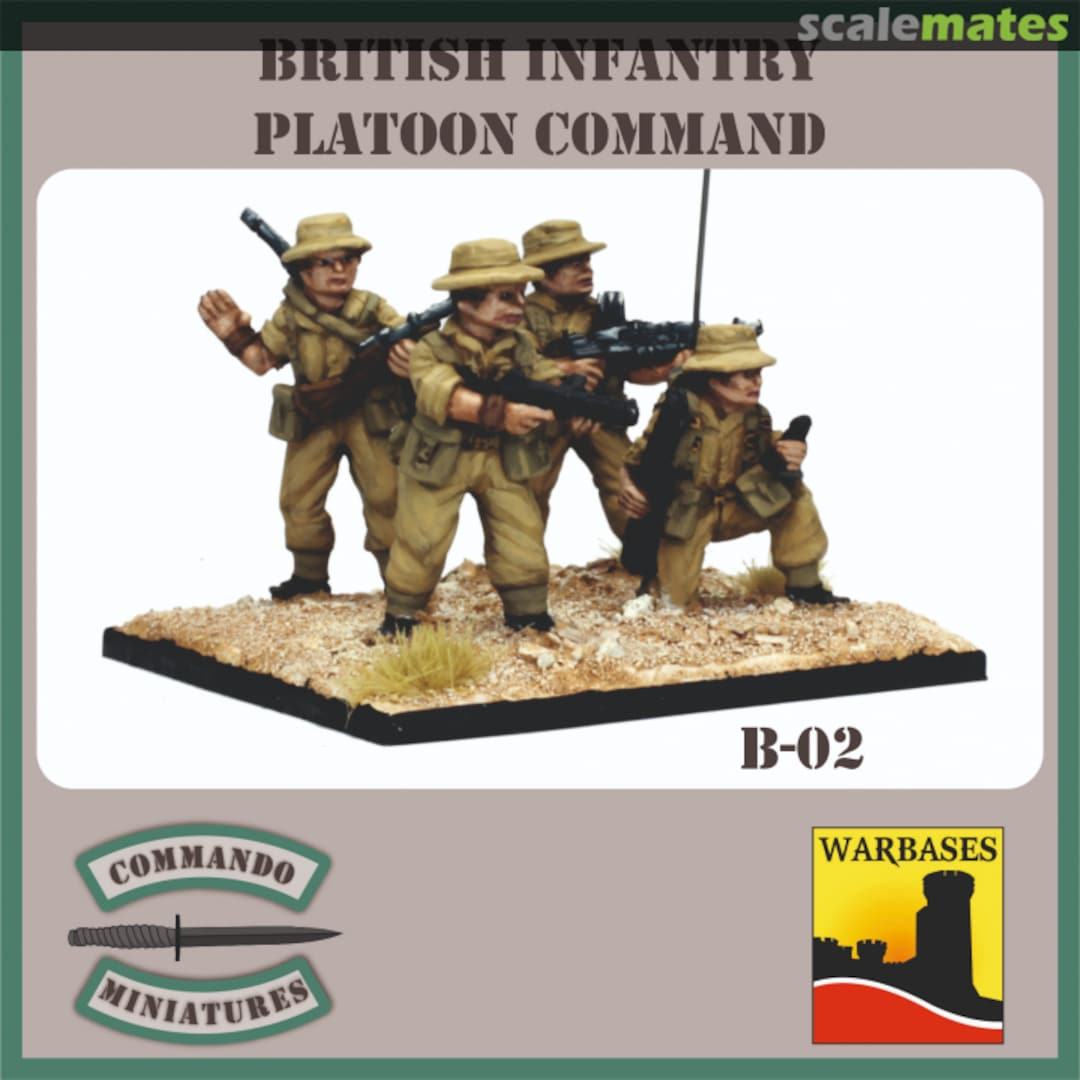 Boxart British Infantry Platoon Command  Commando Miniatures