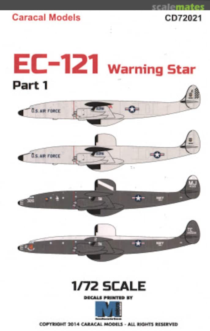 Boxart EC-121 Warning Star Part 1 CD72021 Caracal Models