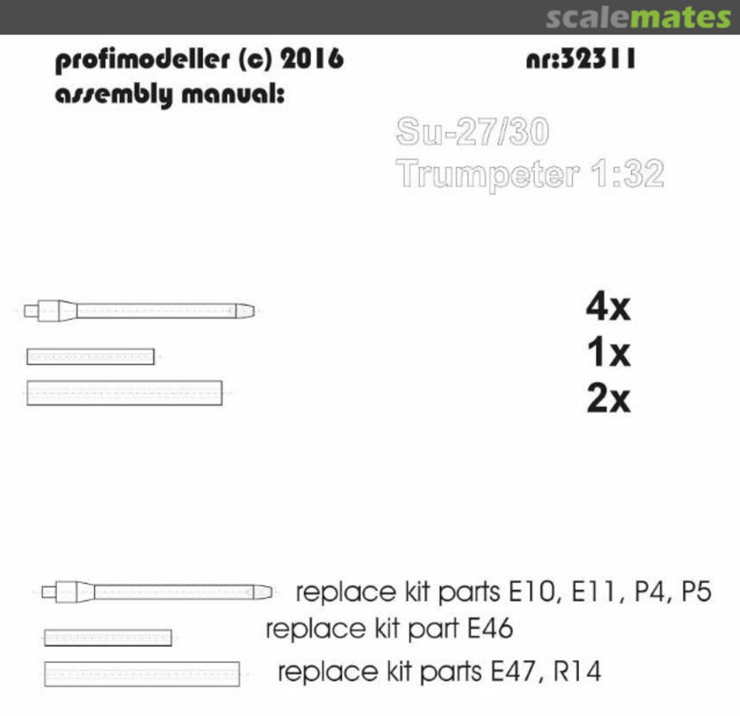 Boxart Dynamic pressure sensors for Sukhoi Su-27 / Su-30 32311 Profimodeller Boxart Dynamic pressure sensors for Sukhoi Su-27 / Su-30 32311 Profimodeller
