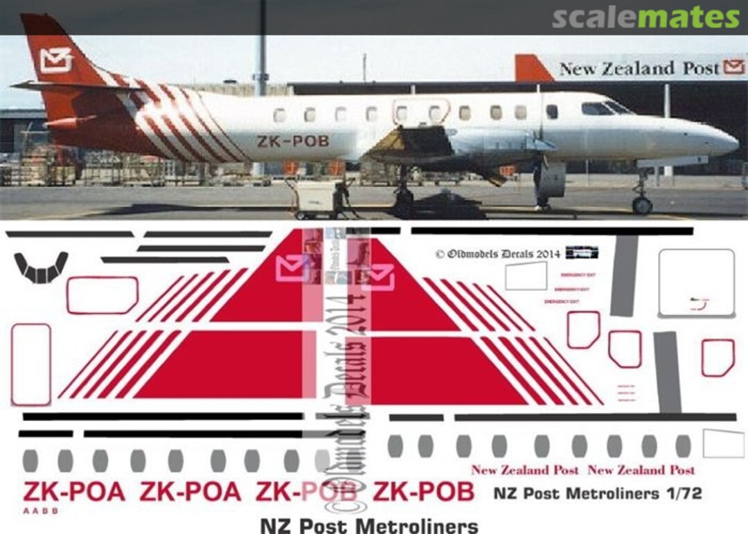 Boxart NZ Post Metroliner OMD0527 Oldmodels Decals Boxart NZ Post Metroliner OMD0527 Oldmodels Decals