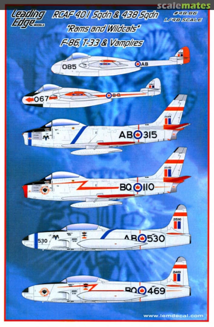 Boxart RCAF 401 Sqdn & 438 Sqdn 48.86 Leading Edge Boxart RCAF 401 Sqdn & 438 Sqdn 48.86 Leading Edge