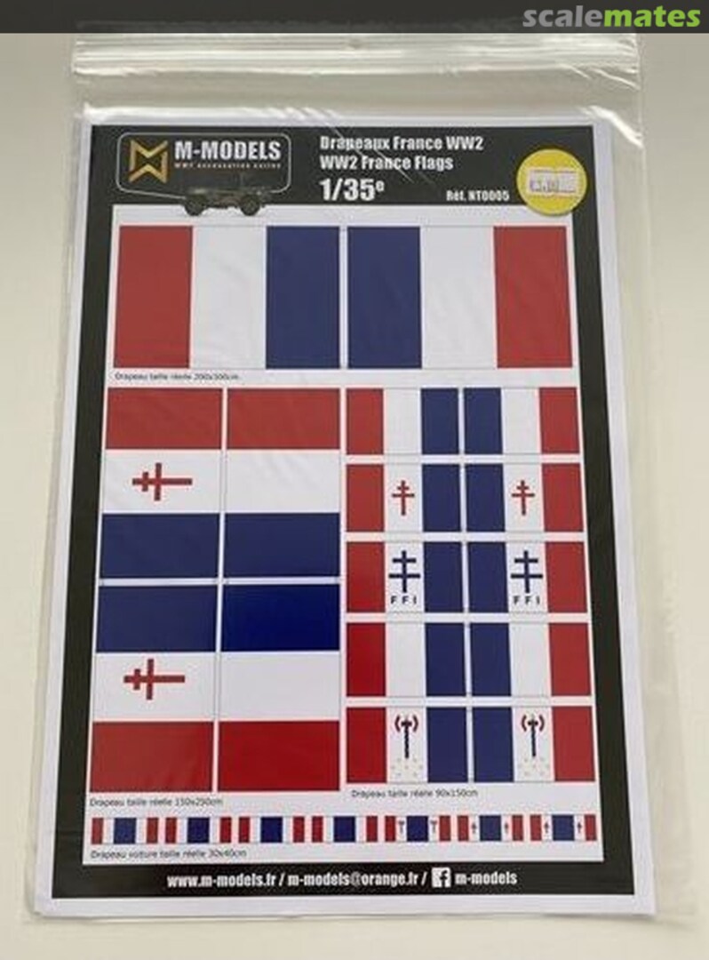 Boxart Flags France WW2 (Clean) NT0005 M-Models Boxart Flags France WW2 (Clean) NT0005 M-Models