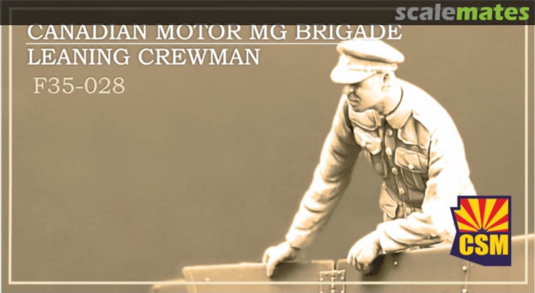 Boxart Canadian Motor MG Brigade Leaning Crewman F35-028 Copper State Models Boxart Canadian Motor MG Brigade Leaning Crewman F35-028 Copper State Models