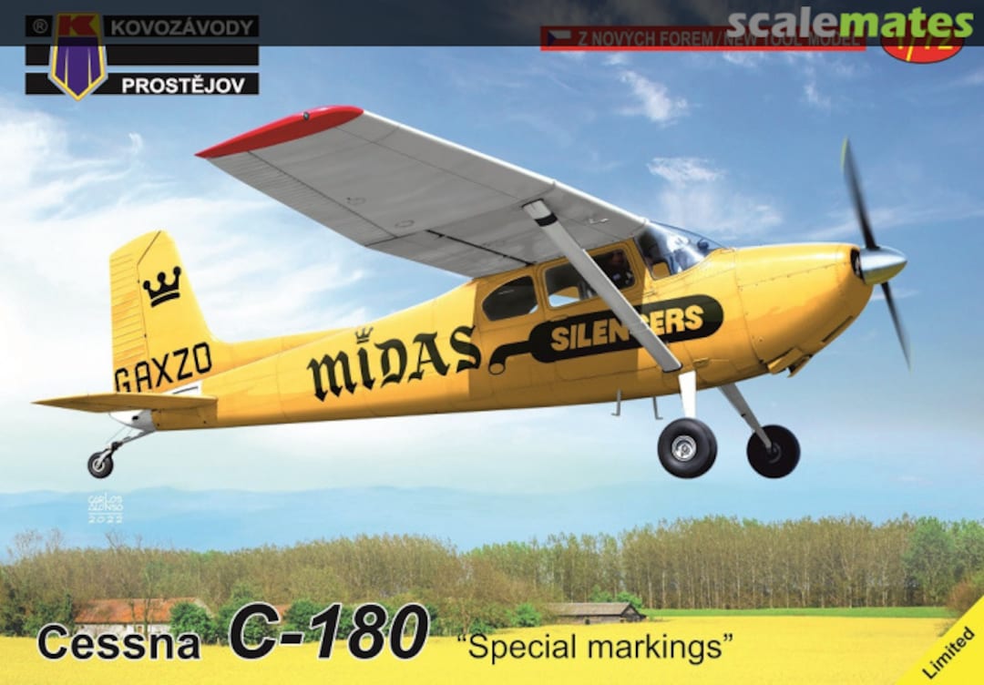 Boxart Cessna C-180 KPM0370 Kovozávody Prostějov Boxart Cessna C-180 KPM0370 Kovozávody Prostějov