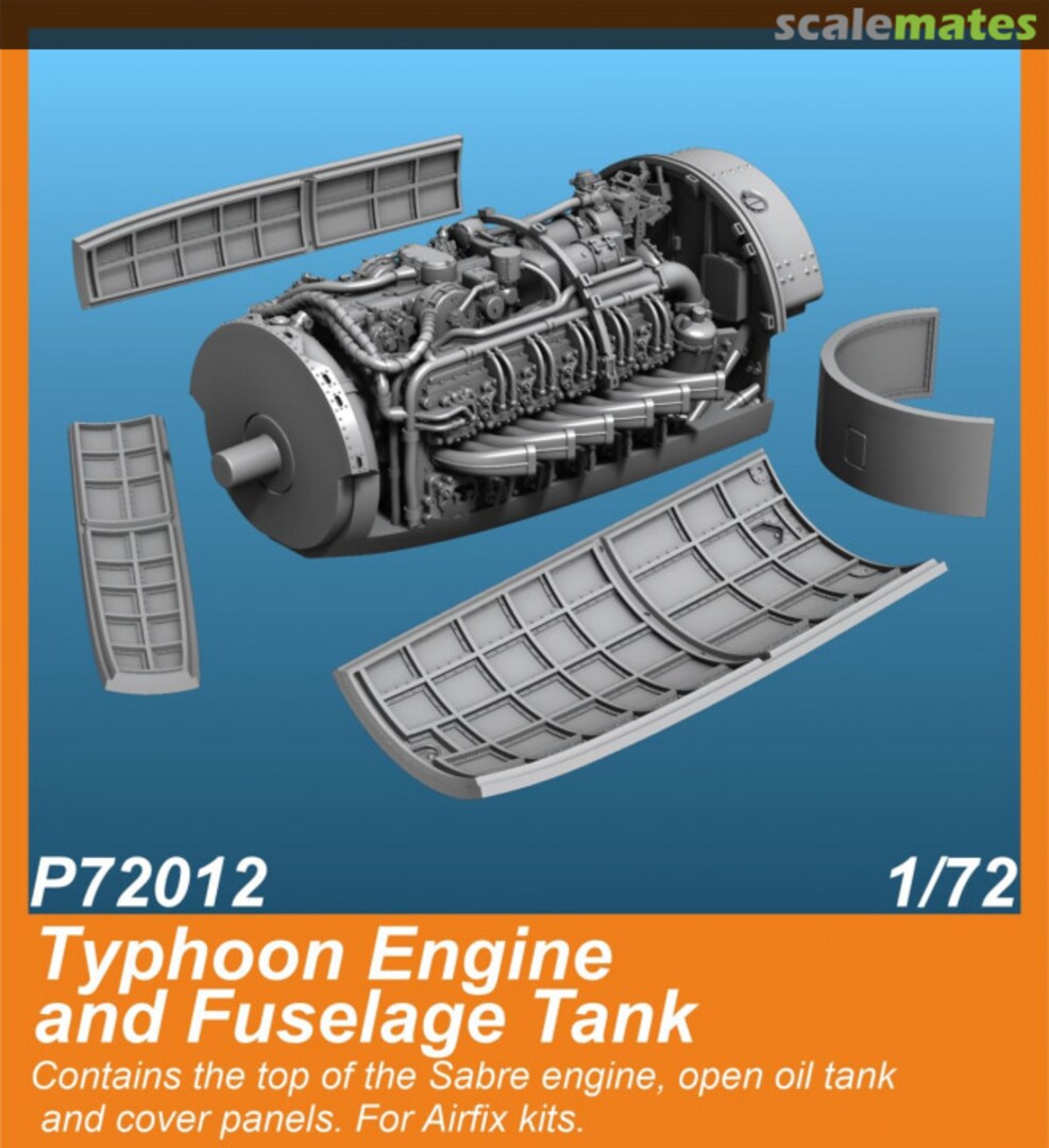 Boxart Typhoon Engine and Fuselage Tank P72012 Special Hobby Boxart Typhoon Engine and Fuselage Tank P72012 Special Hobby